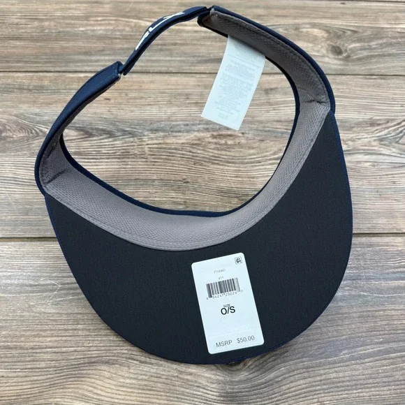 RLX Ralph Lauren Mens Navy Blue Golf Visor Anti-Glare Pony Logo One Size NEW